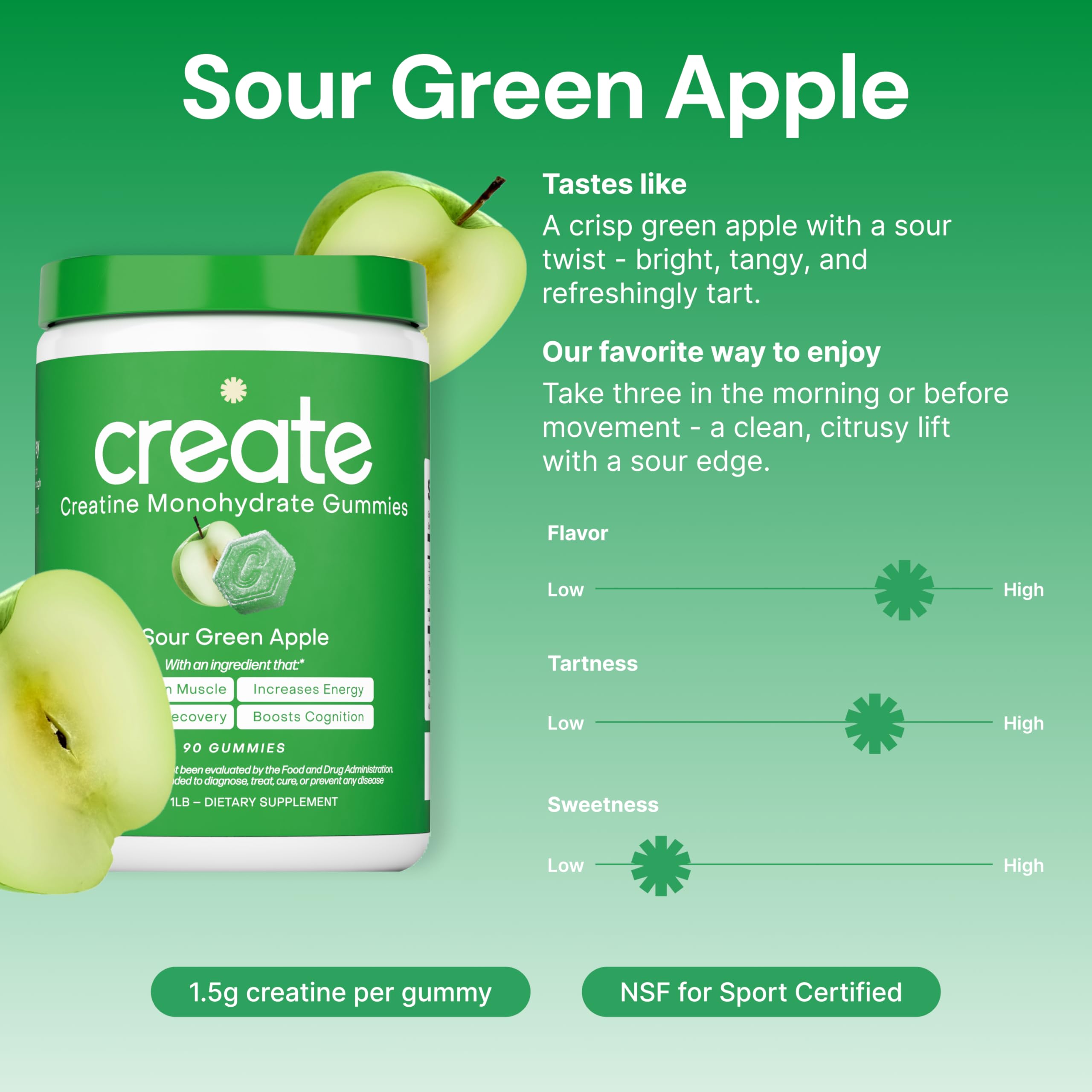 Create Creatine Monohydrate Gummies athlete in action demonstrating performance support