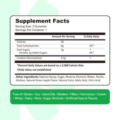 Orange-flavor bite of Create Gummies highlighting focus and endurance benefits.