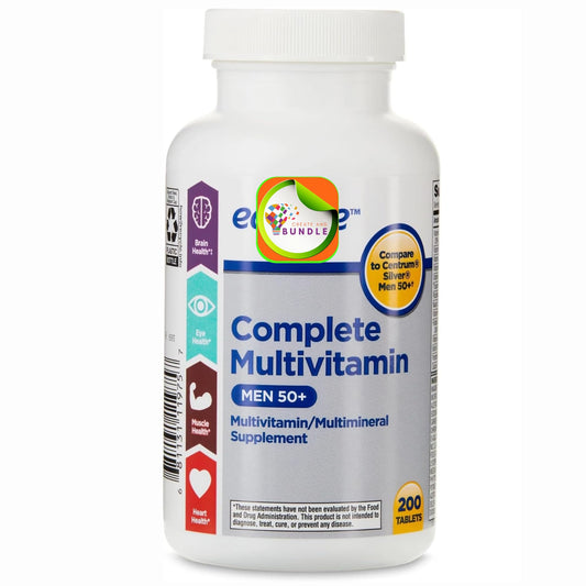 Create and Bundle Complete 50+ bottle shows the label for daily wellness support.