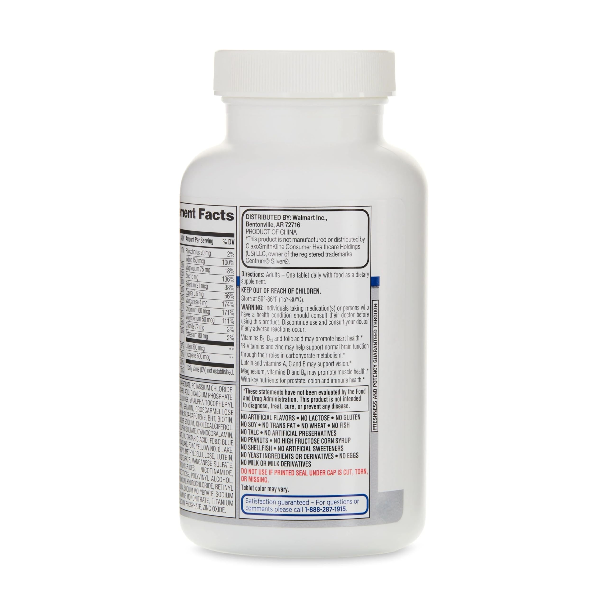 Closeup of Complete 50+ tablets for convenient daily nutrition.