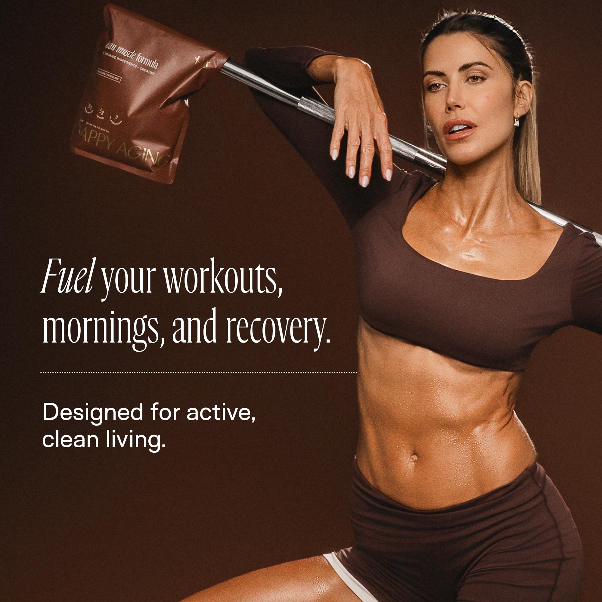 Creatine-enhanced protein powder scoop demonstrates energy support for workouts