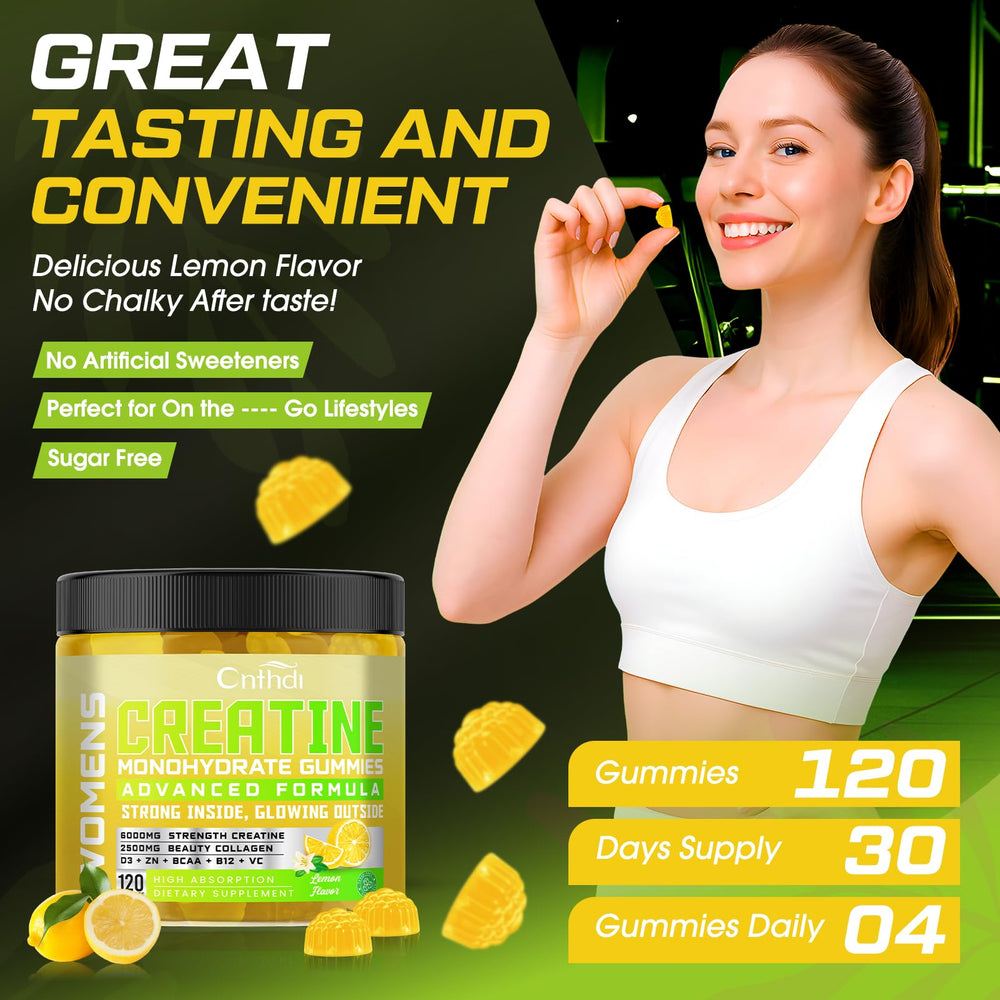 CNFHDI Creatine Gummies daily serving of four gummies
