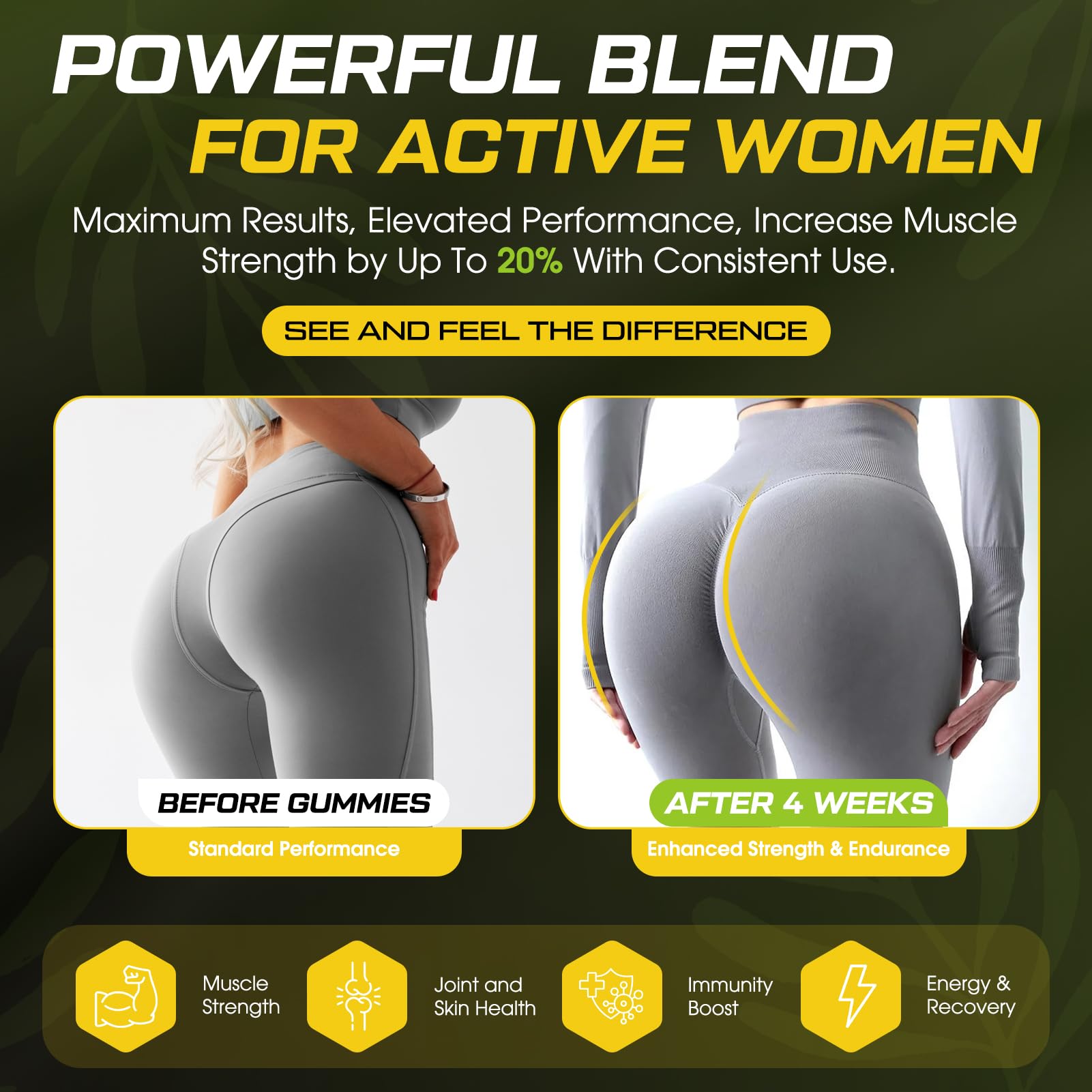CNFHDI Creatine Gummies nutrition panel highlights BCAAs and collagen