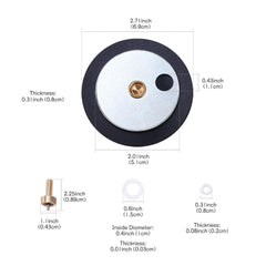 Creative.C SR350D friction washer for consistent pressure control.