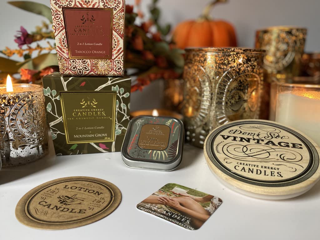 Creative Energy gift packaging featuring rosemary lavender design