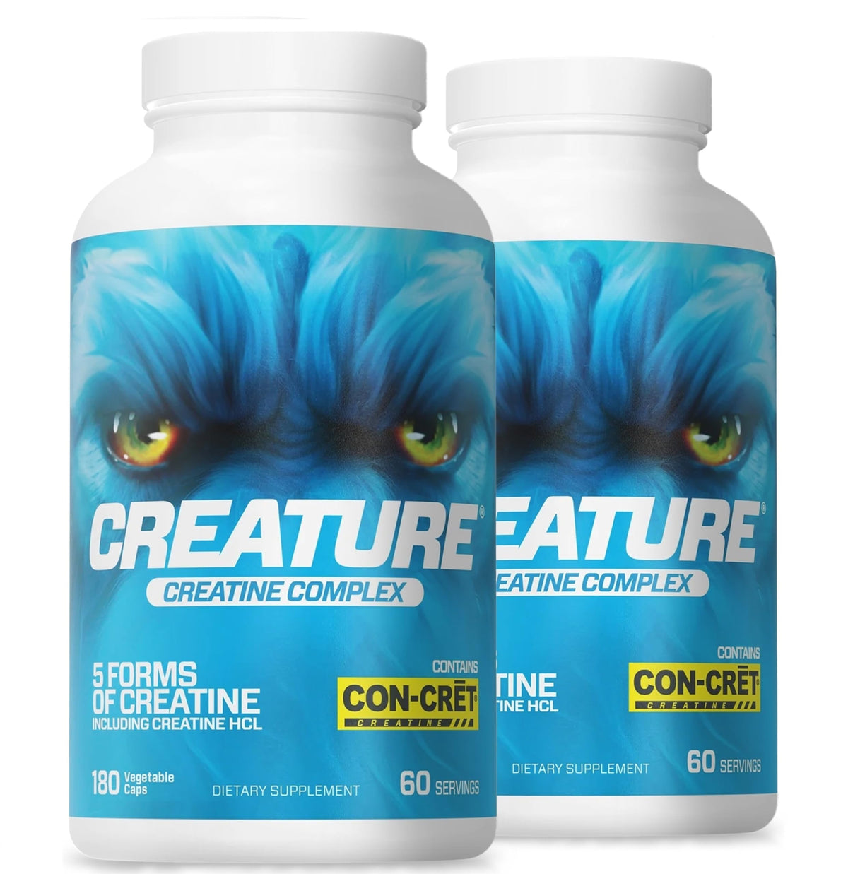 CREATURE Creatine Complex pack-front with vegan capsules for enhanced workouts