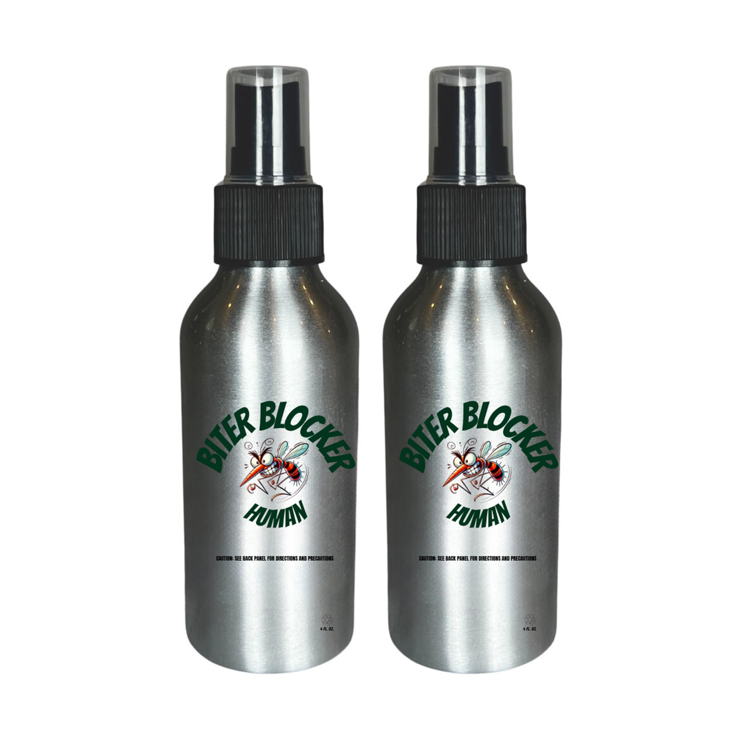 Creeper Defeater Biter Blocker on-body spray bottle for outdoor protection and skin comfort.