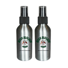 Creeper Defeater Biter Blocker on-body spray bottle for outdoor protection and skin comfort.