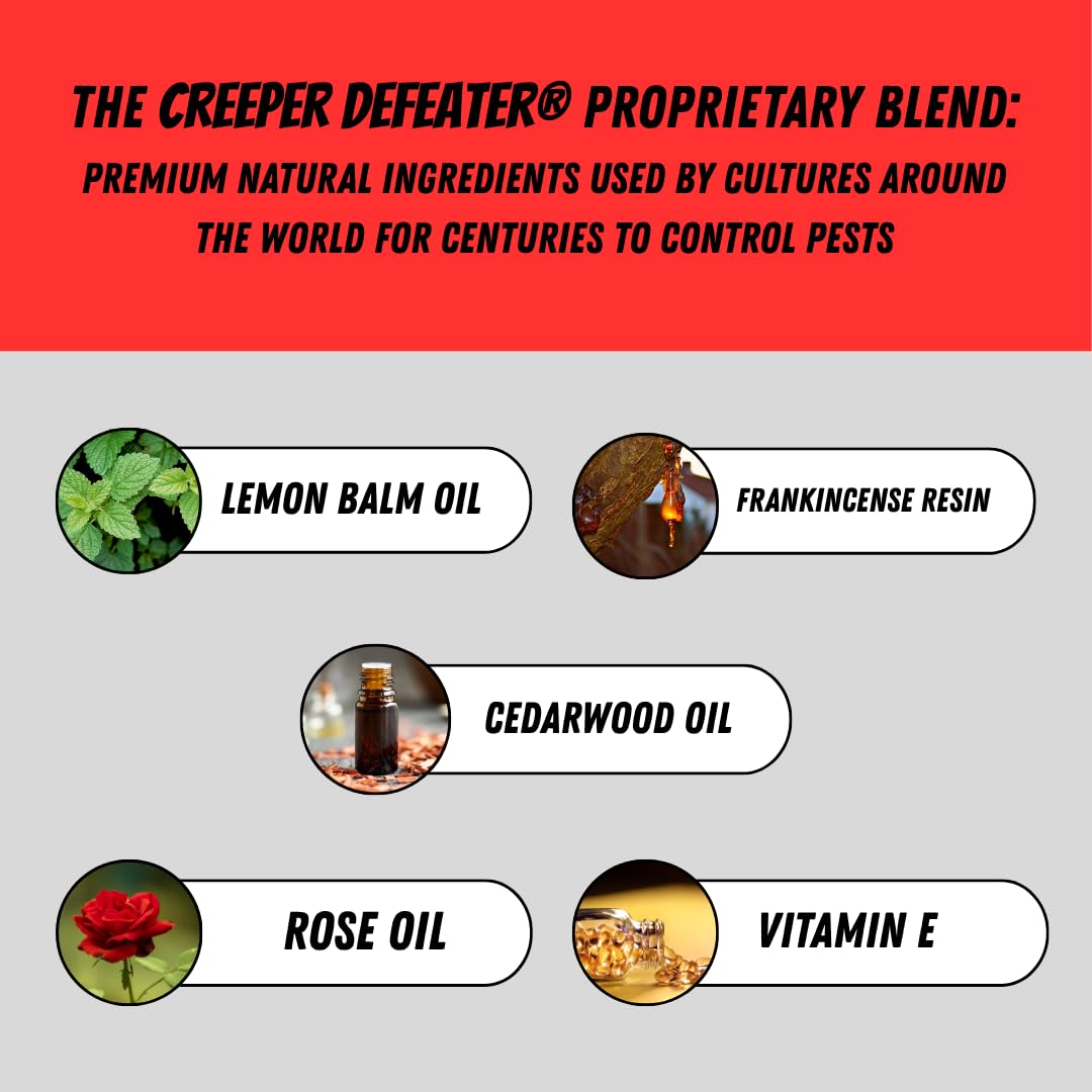Creeper Defeater outdoor spray application for skin-friendly outdoor moments.