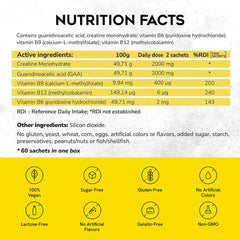 CreGAAtine brain-icon highlights focus during workouts