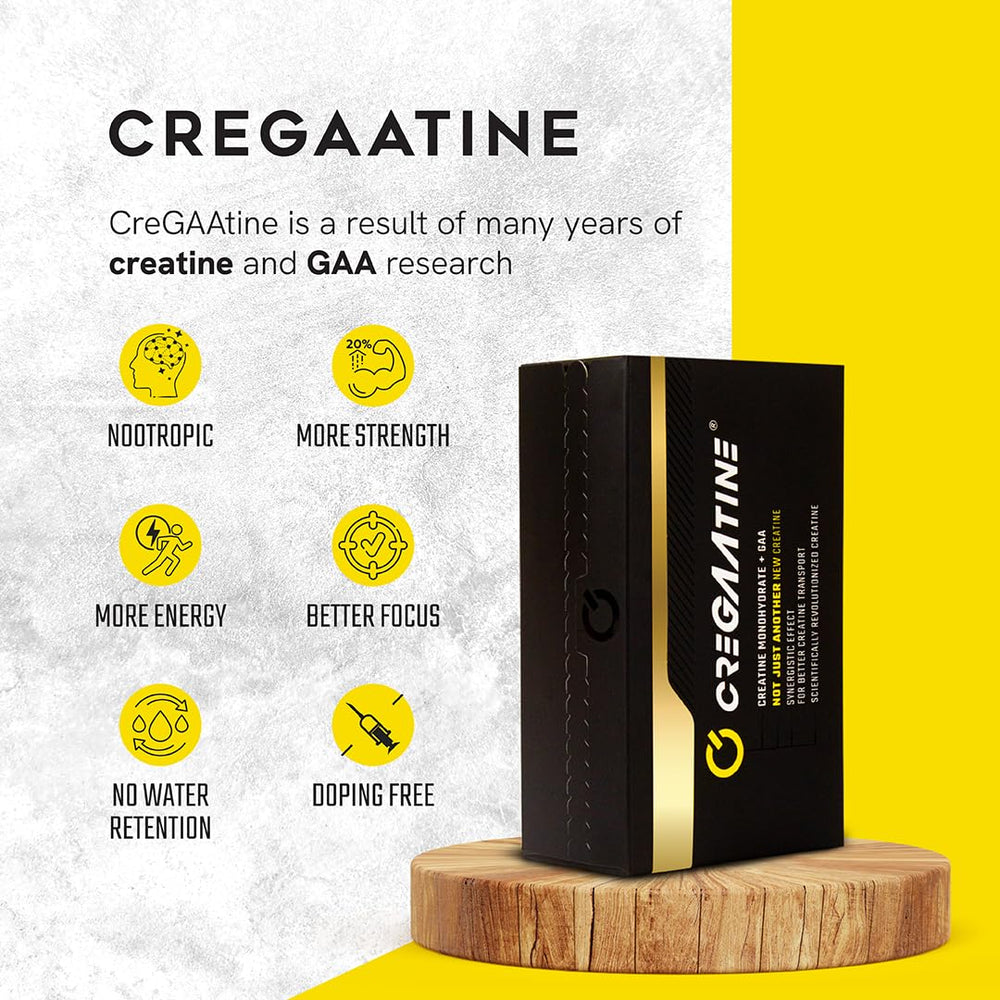 CreGAAtine single-serve sachets pack ready for on-the-go use