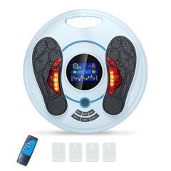 Creliver EMS foot massager display showing adjustable settings for targeted relief.
