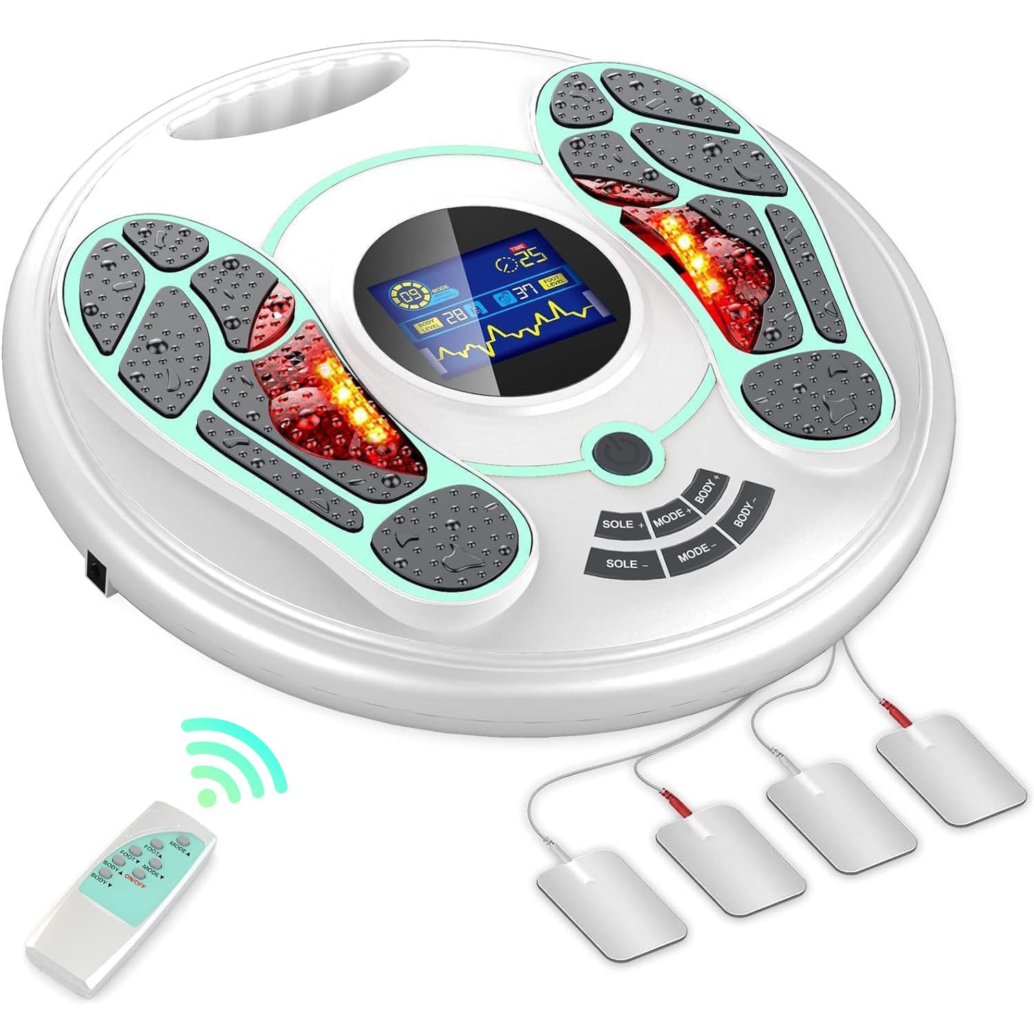 Creliver EMS Foot Massager front view for compact at-home relief.