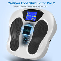 Creliver EMS Foot Stimulator Pro 2 remote control for convenient, hands-free therapy
