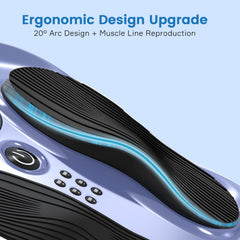 Creliver EMS Foot Stimulator Pro 8 gel pads ready for use on feet