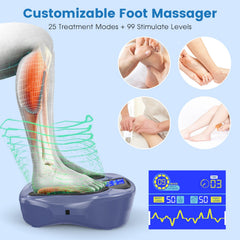 Creliver EMS Foot Stimulator Pro control panel for easy mode selection
