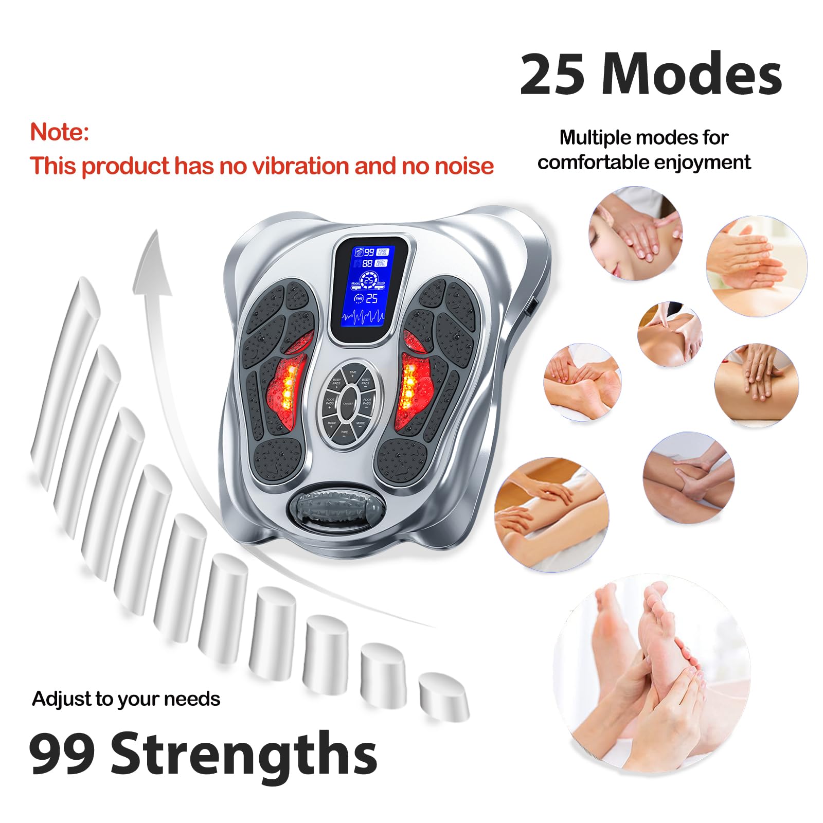 Creliver massager includes automatic shut-off and a safety design.
