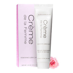 Creme de la Femme daily moisturizer tube provides long-lasting moisture and comfort.