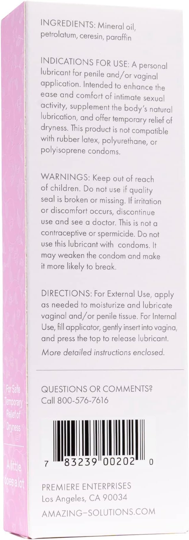 Creme de la Femme reusable feminine applicator enables easy internal relief.
