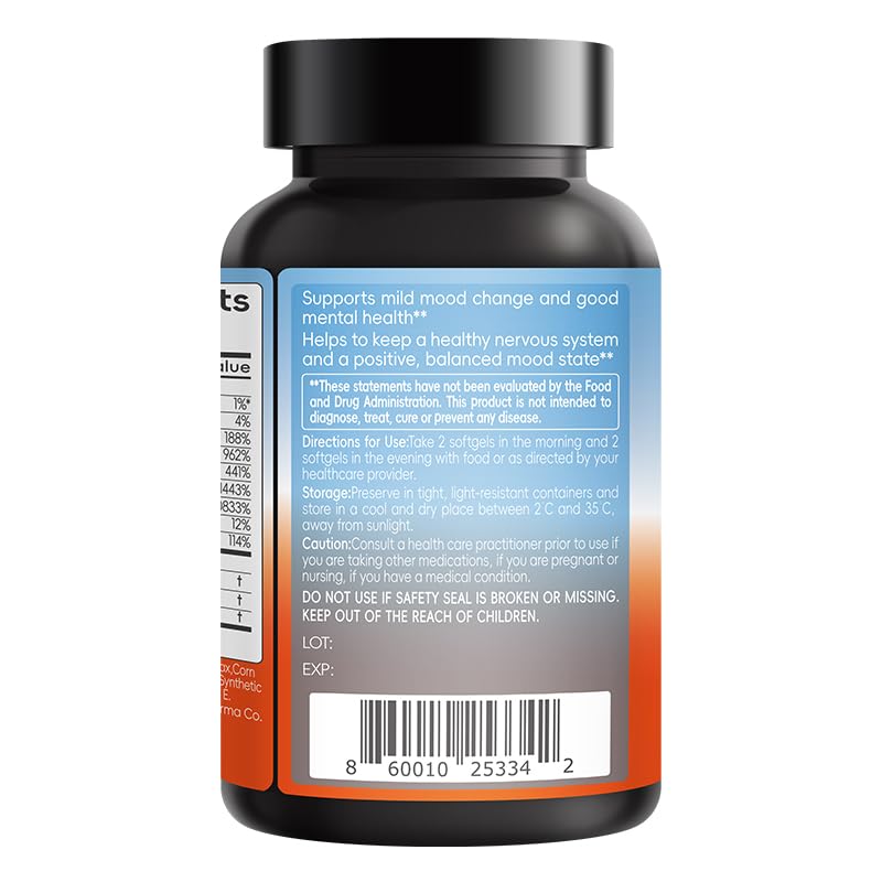 CreNeuroS CNS Fish Oil Plus label detail emphasizing 90% EPA and vitamin D.