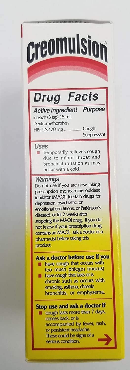 Creomulsion measuring cup shows accurate adult dosing