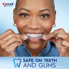 Crest 3D Whitestrips Age Renewal Advanced Seal Technology for no-slip wear.
