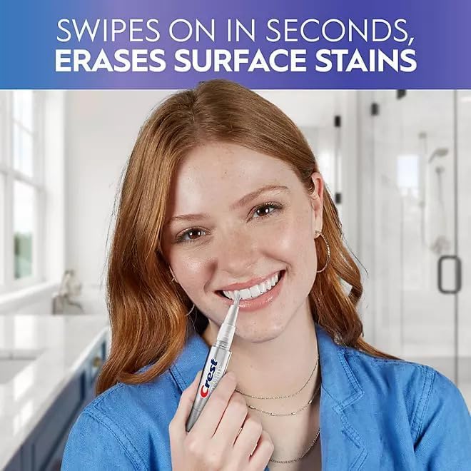 Crest 3DWhite enamel-safe ingredients illustration emphasizing enamel-friendly formula.