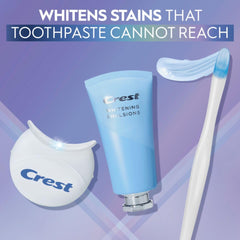Crest Emulsions gel applied to teeth during use