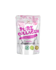 Cris Cosmetics Glowming Pure Collagen Powder unflavored tub ready to blend into drinks.