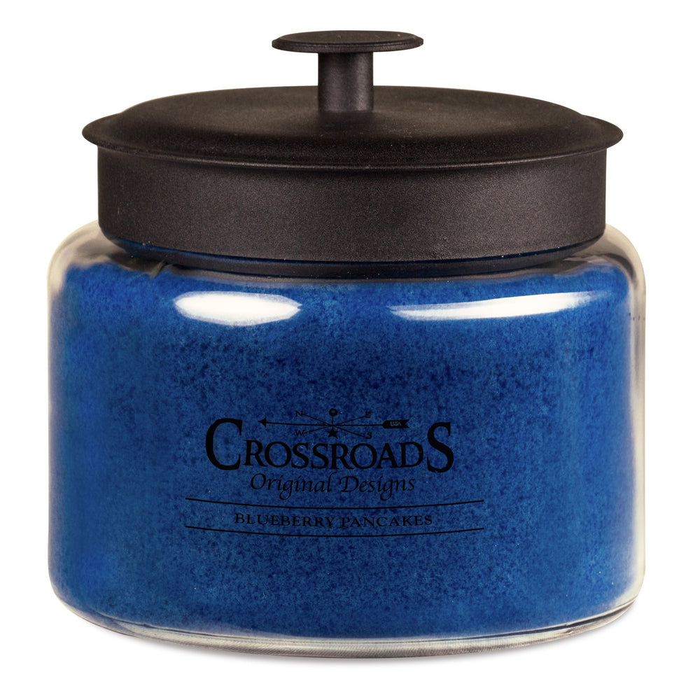 Crossroads Blueberry Pancakes candle with four wicks for a warm, inviting aroma