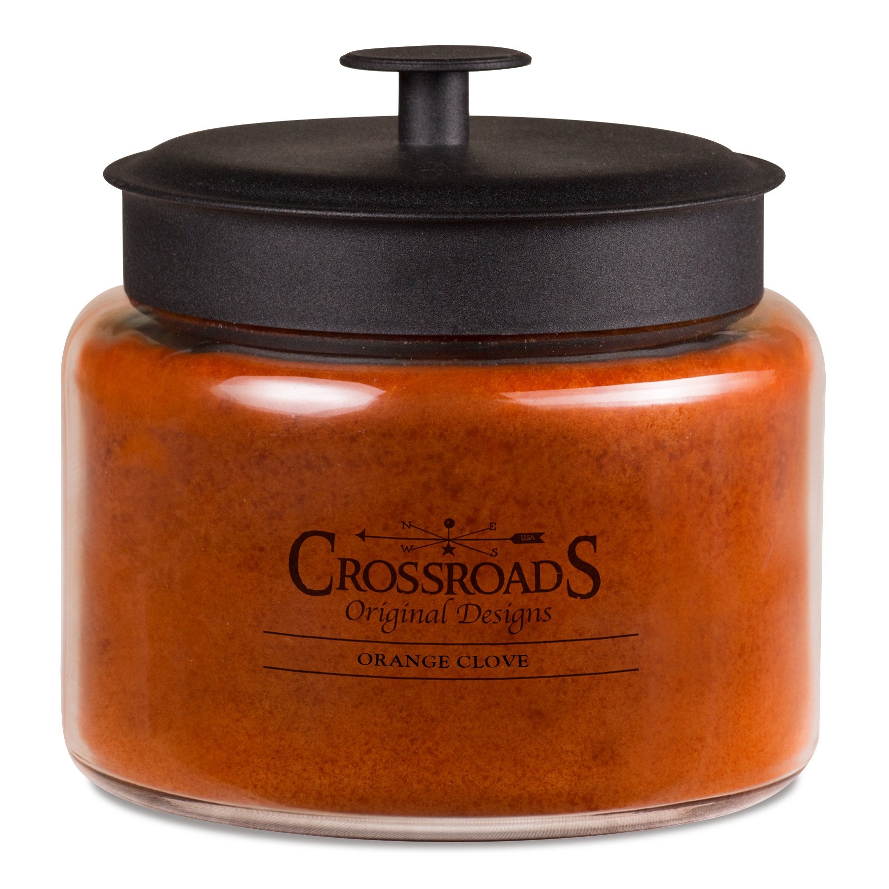 Crossroads Orange Clove candle 64oz with clean-burning wax for long-lasting fragrance.