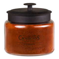 Crossroads Pumpkin Spice 4-Wick Candle for cozy autumn ambiance