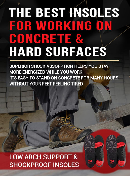 CRUVHEAL insole velvet top promotes airflow and reduces odor.