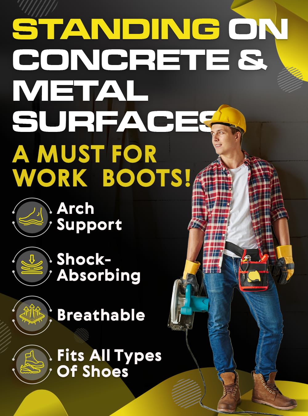 CRUVHEAL break-in wear insoles blue gradual comfort increase.