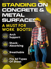 CRUVHEAL break-in wear insoles blue gradual comfort increase.