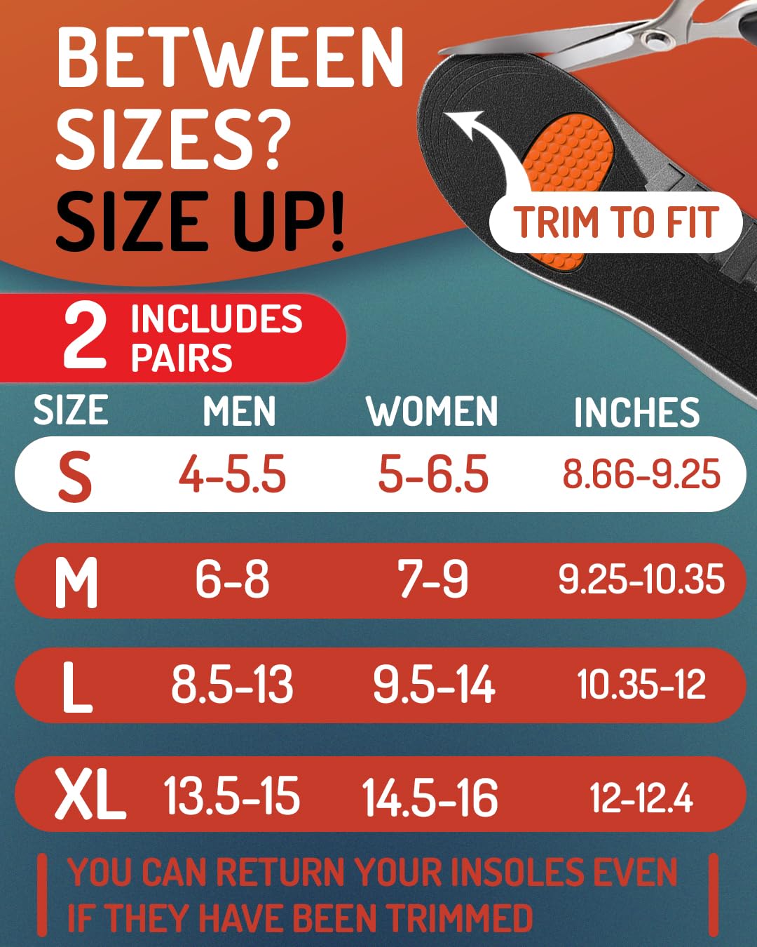 CRUVHEAL sport insoles neutral arch inside sneaker for versatile support