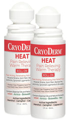CryoDerm Heat Roll-On pack of 2 provides targeted warmth for daily muscle comfort.
