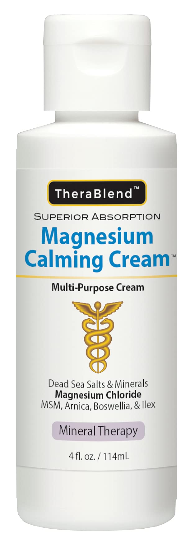 CryoDerm Magnesium Calming Cream 4oz bottle front for gentle hydration after activity