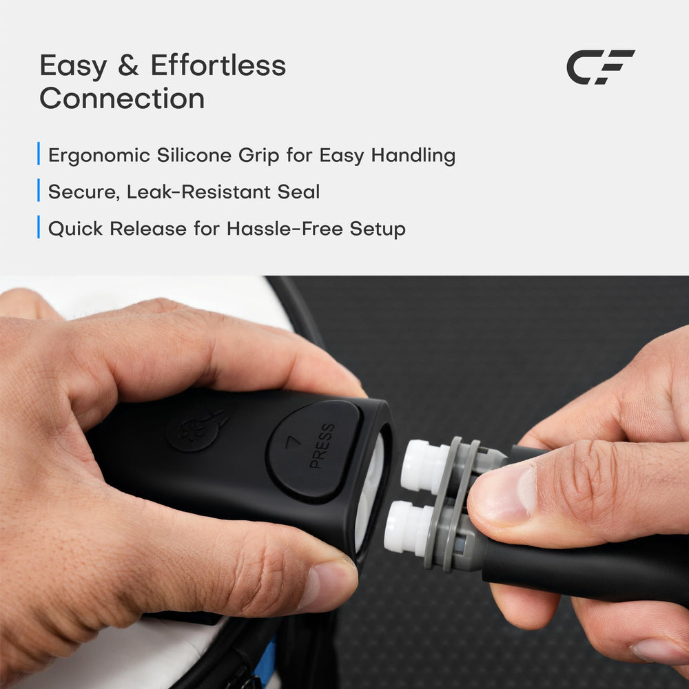 CRYOFORCE CF-1 modular storage system organized with hoses and controller