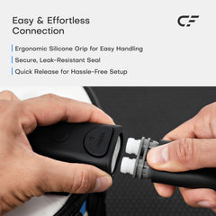 CRYOFORCE CF-1 modular storage system organized with hoses and controller
