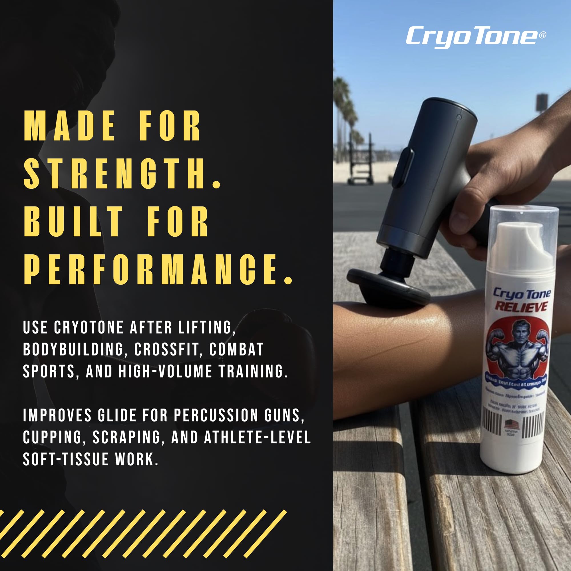 CryoTone Relieve hypoallergenic formula is gentle on sensitive skin