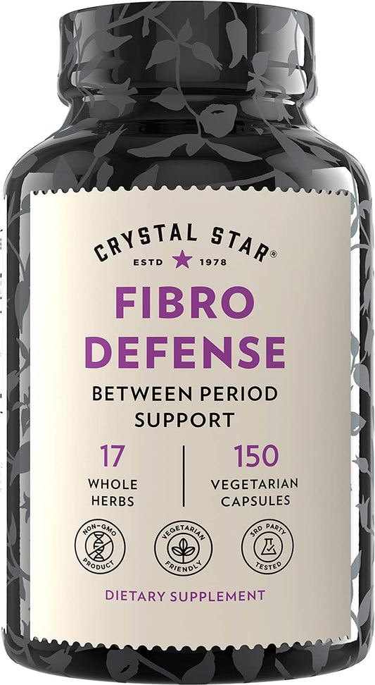 Crystal Star Fibro Defense bottle-front view for daily wellness support.