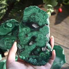 CrystalHola malachite inlay for jewelry and custom accessories