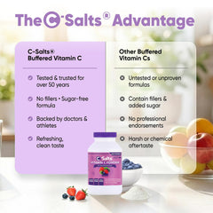 Zero sugar, no artificial additives—C-Salts vitamin C powder.