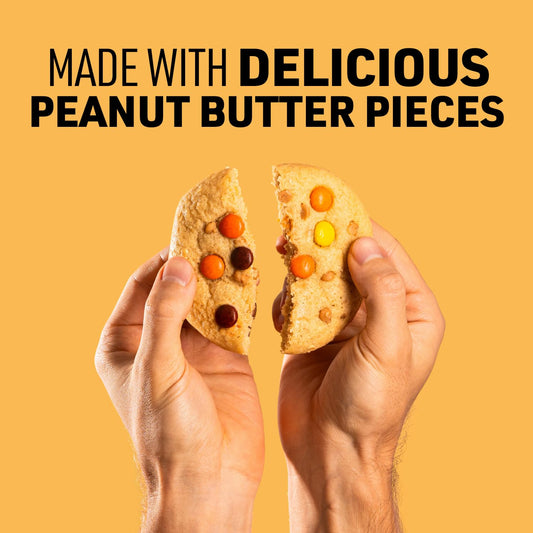 CTRL cookie top with candy-coated peanut butter pieces highlights crunch and indulgent flavor notes.