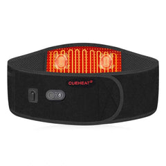 CUEHEAT heated waist belt front view for targeted warmth