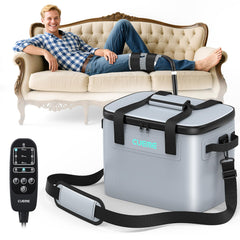 CUEME ice therapy machine with 20-qt reservoir enables extended knee cooling sessions.