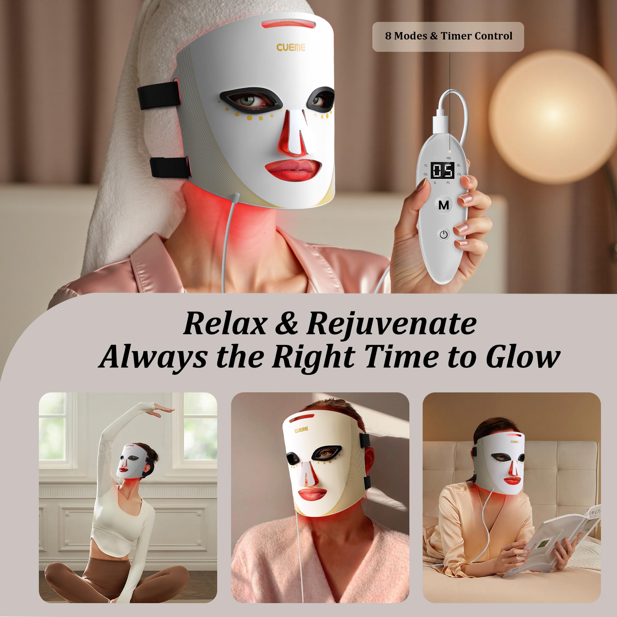 CUEME mask fits into daily skincare rituals for convenience.