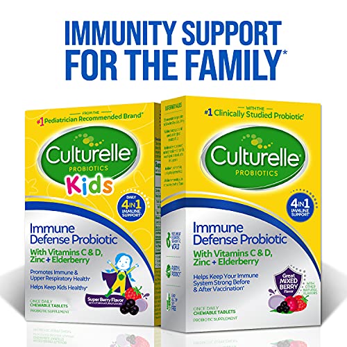 60-count Culturelle Immune Defense bottle designed for kids ages 3+