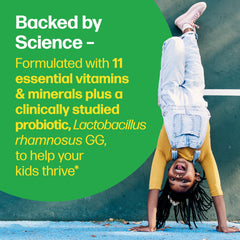 Nutrition facts label on Culturelle Kids Complete shows safe ingredients.